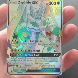 (LP) Pokemon Zygarde GX Shiny Holo Rare; Hidden Fates Full Art SV65/SV94 - Image 1