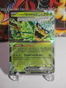 Teal Mask Ogerpon ex 012/131 Prismatic Evolutions Double Rare Pokemon TCG - Image 1