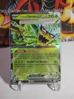 Teal Mask Ogerpon ex 012/131 Prismatic Evolutions Double Rare Pokemon TCG - Image 2