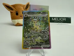 Pokemon TCG SV-Prismatic Evolutions Leafeon ex #144/131 SIR - Image 1