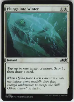 MTG Plunge into Winter 22 Wilds of Eldraine C Foil NM - Image 1
