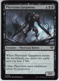 MTG Phyrexian Gargantua 178 Commander Masters C Foil NM - Image 1