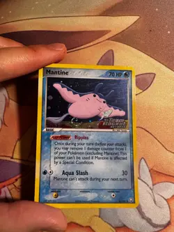 Pokemon Mantine 45/109 EX Team Rocket Returns Reverse Holo SWIRL - Near Mint - Image 1