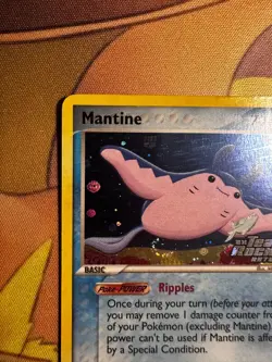 Pokemon Mantine 45/109 EX Team Rocket Returns Reverse Holo SWIRL - Near Mint - Image 2