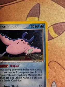 Pokemon Mantine 45/109 EX Team Rocket Returns Reverse Holo SWIRL - Near Mint - Image 3