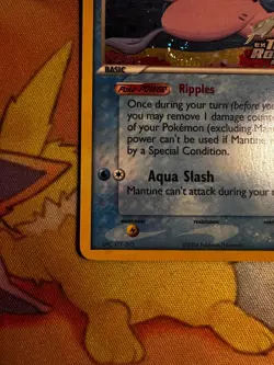 Pokemon Mantine 45/109 EX Team Rocket Returns Reverse Holo SWIRL - Near Mint - Image 4