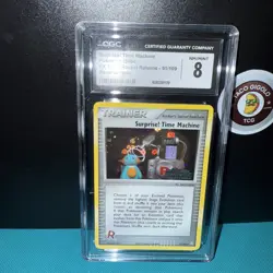 Pokemon Surprise! Time Machine Reverse Holo CGC 8 ex Team Rocket Returns 2004 - Image 2