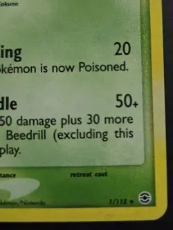Pokemon TCG: EX FireRed & LeafGreen - Beedrill (1/112) Holo Rare LP - Image 4