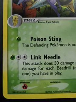 Pokemon TCG: EX FireRed & LeafGreen - Beedrill (1/112) Holo Rare LP - Image 5