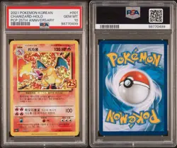 2021 Pokemon Korean PCP 25th Anniversary Charizard Holo #001/025 PSA 10 - Image 3