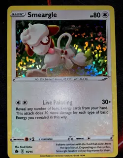 Pokemon TCG Smeargle 15/15 McDonalds Promo 2022 Holo - Image 1