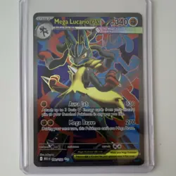 Pokemon Mega Lucario EX 160/132 Ultra Rare Full Art Holo Me01: Mega Evolution - Image 1