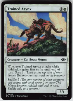 MTG Trained Arynx 36 Outlaws of Thunder Junction C Foil NM - Image 1