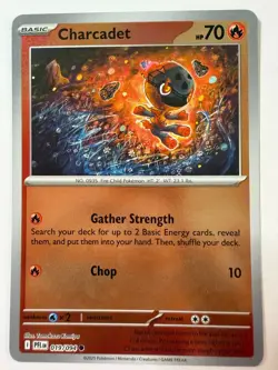 Me02: Phantasmal Flames Pokemon TCG Charcadet Reverse Holo 019/094 - Image 1