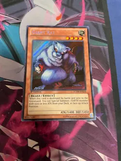 YUGIOH - GIANT RAT - SECRET RARE - LCYW - 1ST ED - LP - Image 1