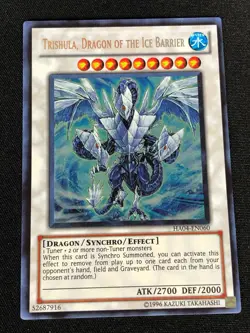 YUGIOH TRISHULA DRAGON OF THE ICE BARRIER HA04-EN060 SECRET (NM) - Image 1
