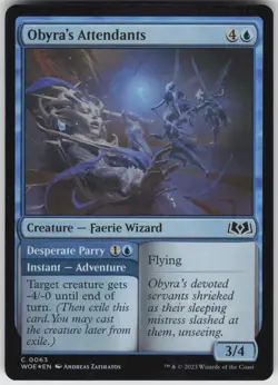 MTG Obyra's Attendants 63 Wilds of Eldraine C Foil NM - Image 1