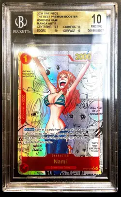 Nami (OP01-016) (Manga) - Premium Booster -The Best BGS Pristine 10 - Image 1
