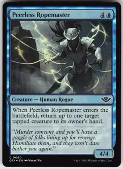 MTG Peerless Ropemaster 60 Outlaws of Thunder Junction C Foil NM - Image 1