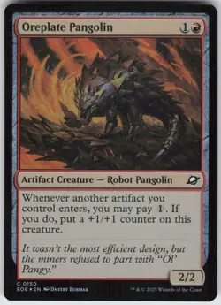 MTG Oreplate Pangolin 150 Edge of Eternities C Foil NM - Image 1
