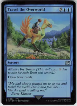 MTG Travel the Overworld 82 FINAL FANTASY U Foil NM - Image 1
