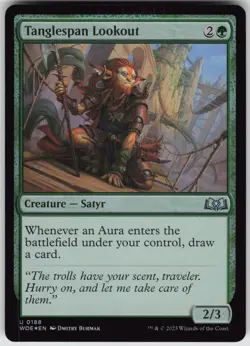 MTG Tanglespan Lookout 188 Wilds of Eldraine U Foil NM - Image 1