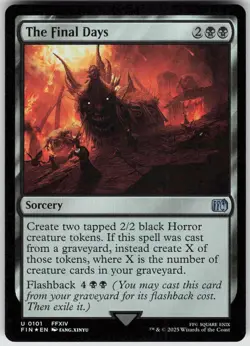 MTG The Final Days 101 FINAL FANTASY U Foil NM - Image 1