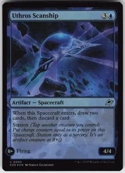 MTG Uthros Scanship 85 Edge of Eternities U Foil NM - Image 1