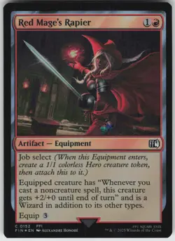 MTG Red Mage's Rapier 152 FINAL FANTASY C Foil NM - Image 1