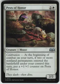 MTG Pests of Honor 310 Wilds of Eldraine U Foil NM - Image 1