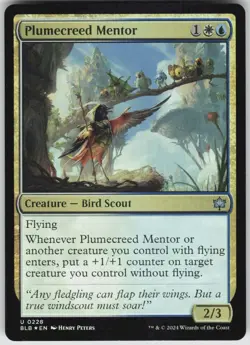 MTG Plumecreed Mentor 228 Bloomburrow U Foil NM - Image 1