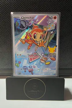 2026 Pokemon TCG 30th Anniversary First Partner Black Star Promo Chimchar 041 - Image 1