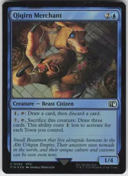 MTG Qiqirn Merchant 65 FINAL FANTASY C Foil NM - Image 1