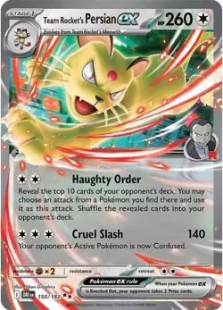 🔥Pokemon TCG Team Rocket's Persian ex - 150/182 - SV10: Destined Rivals NM🔥 - Image 1