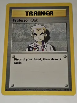 Professor Oak 88/102, Base Set Pokemon TCG - Image 1