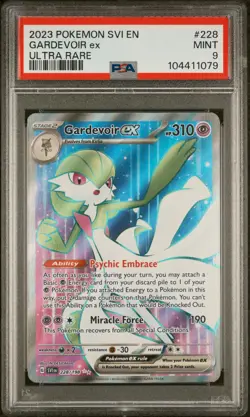 2023 Pokemon Scarlet & Violet Gardevoir ex Ultra Rare PSA 9 #228/198 - Image 1