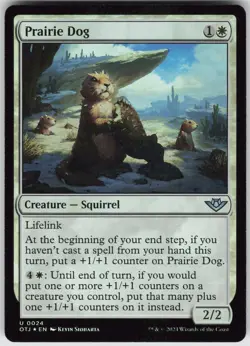 MTG Prairie Dog 24 Outlaws of Thunder Junction U Foil NM - Image 1