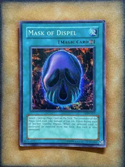 Yugioh Mask of Dispel LON-017 Super Rare MP - Image 1