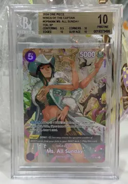 One Piece Wings Of The Captain Ms All Sunday SP OP04 064 BGS 10 Pristine English - Image 1