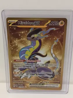 Pokemon TCG Miraidon EX Holo Card Scarlet Violet Base Set 253/198 - Image 1