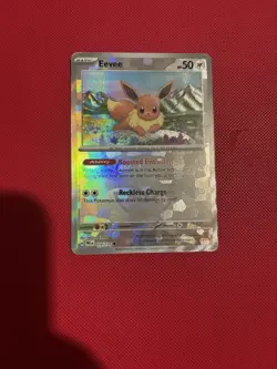 Eevee Master Ball Reverse Holo 074/131 Prismatic Evolutions Pokemon Card TCG - Image 1
