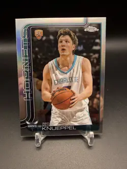Topps 2025-26 Chrome Kon Knueppel Rookie Refractor Charlotte Hornets #254 - Image 1