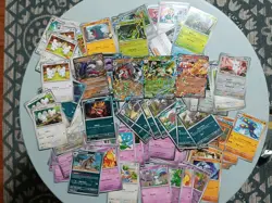 Pokemon TCG Scarlet & Violet Card Lot (Various Sets) + Skeledirge EX Tin & Coins - Image 2