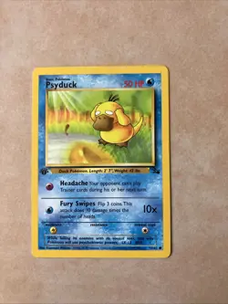 Pokemon TCG Psyduck 1999 Fossil Card 53/62 1st Edition Common Base Set - Image 1
