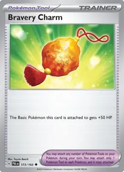 Pokemon TCG - Bravery Charm - PAL 173/193 - Scarlet & Violet: Paldea Evolved - Image 1