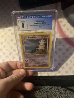 CGC 8 Slowking 1st Edition Holo Neo Genesis Pokemon Card #14 2000 NM/Mint+ - Image 4