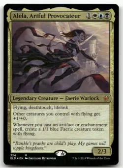 Alela, Artful Provocateur #324 (Foil) (NM) Throne of Eldraine ELD Magic MTG - Image 1