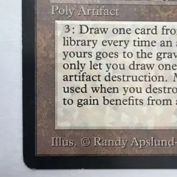 Urza's Miter Antiquities ATQ Artifact Regular MTG LP Vintage 1994 - Image 4