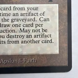 Urza's Miter Antiquities ATQ Artifact Regular MTG LP Vintage 1994 - Image 5