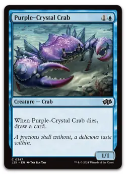 Purple-Crystal Crab #347 (NM) Foundations Jumpstart J25 Magic MTG - Image 1